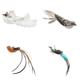 thumbnail image 1 of Con Plumas para Gatos Cabeza Repuesto Colgantes Varilla Gatito (charrán) Blanco, 1 of 4