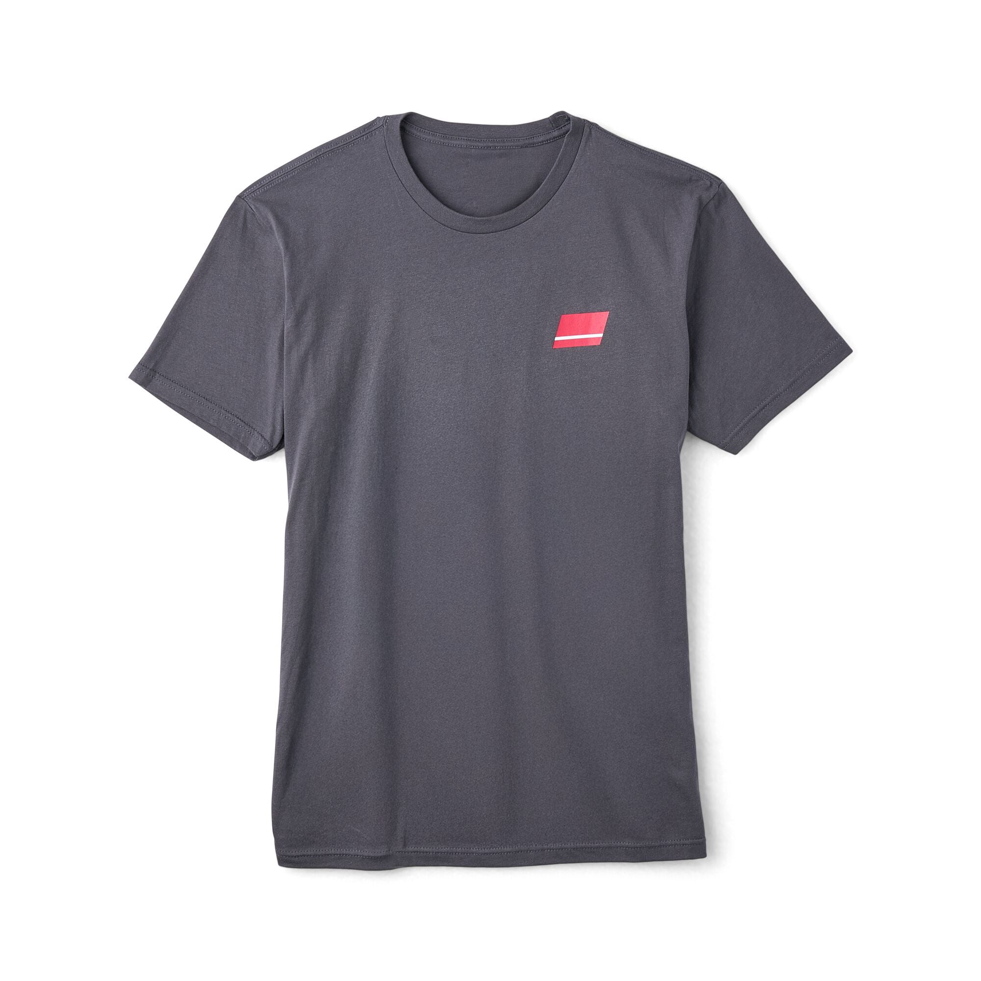Abu Garcia Stacked Logo Tee, Grey, Size S