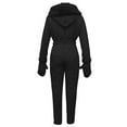 thumbnail image 5 of yuCgh Women's Fashion One-piece Ski Suit, Sports Ski Set with Zipper Hooded Design, Waterproof and Warm for Snowboarding and Winter Sports,Black L, 5 of 7