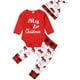 thumbnail image 1 of Recién nacido chico niño niña lindo traje de manga larga mi primera Navidad mamelucos mono ciervo pantalones sombrero Otoño Invierno ropa Adepaton CJWUS-1824, 1 of 7