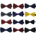 thumbnail image 3 of homeholiday Cravate Formelle à Motif Coloré pour Hommes Adulte Homme Affaires Réunion Mariage Fil Polyester Nœud Papillon, 3 of 9
