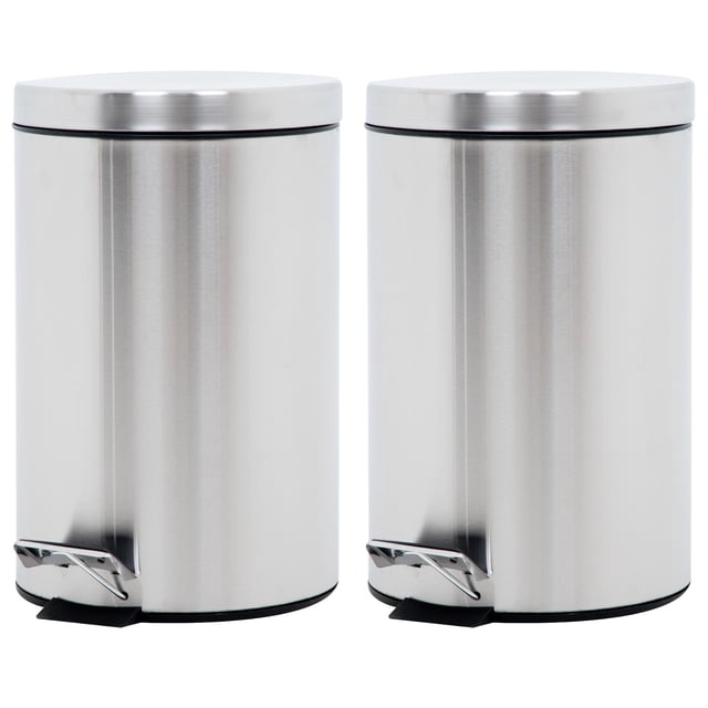 Botes de Basura 7L C/Pedal Acero Inox Metalico Cocina 2pzas ColorHome COLORBIN7