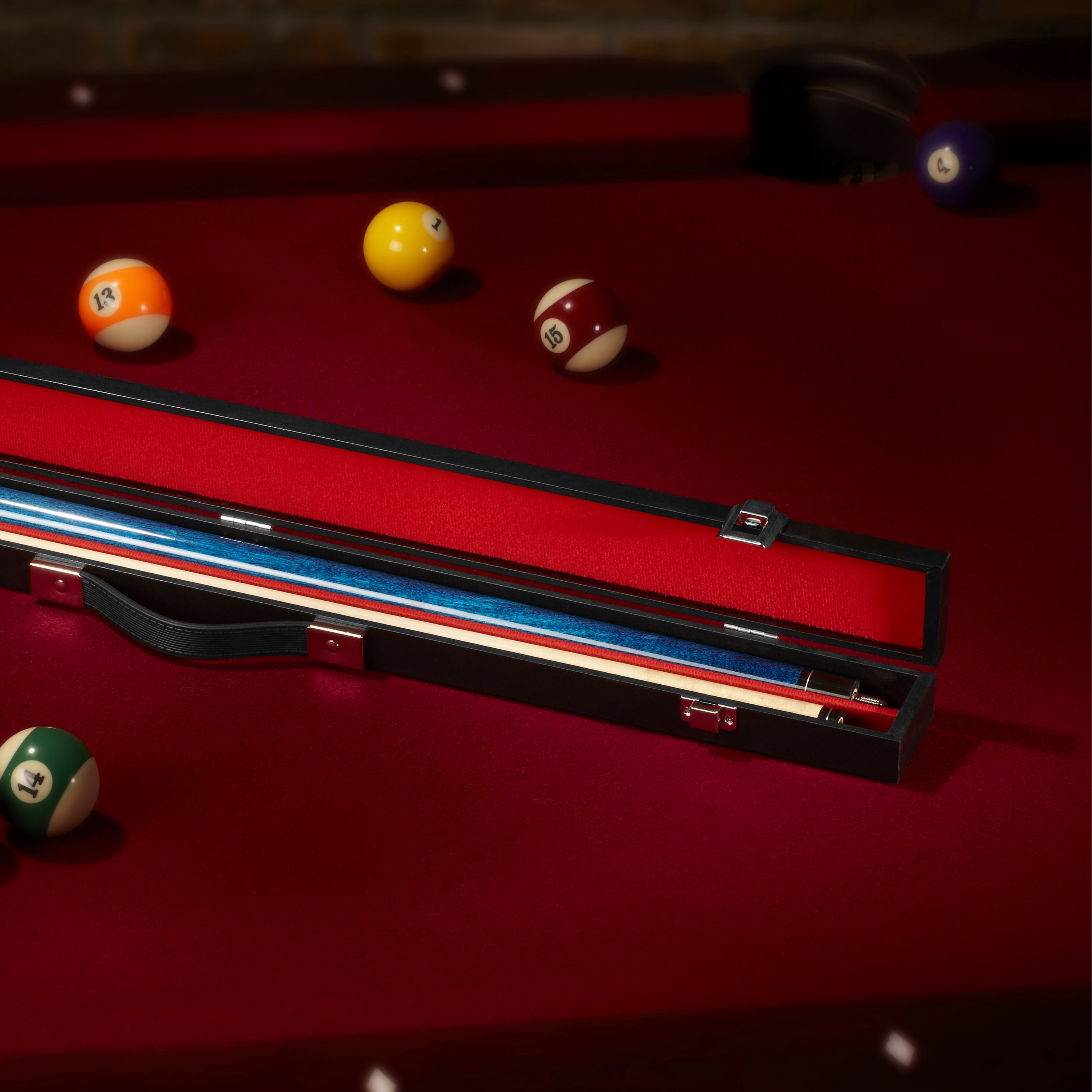 Casemaster Deluxe Hard-Sided Billiard/Pool Cue Case, Fits 1 Butt