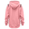 thumbnail image 6 of Womens Hooded Sweatshirt Drop Sleeve Soft Comfort Relaxed Fit Front Pocket Y2K Street for Casual Wear Pink,XL, 6 of 6
