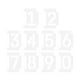 thumbnail image 1 of 2 sets 0-9 Número Stencils Spray Stencils BURB Stencil Kit para la pintura de la dirección, 1 of 5