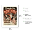 thumbnail image 2 of Black Magic (Magie Noire) - by Professor Carmelli - Instantaneous Apparitions - Vintage Theater Poster by Jules Chéret c.1887 - Bamboo Fine Art 290gsm Paper (Unframed) 12x16in, 2 of 4