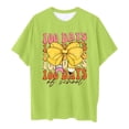 thumbnail image 4 of iTNHFP Hauts d'Été pour Adolescentes Enfants Mode Décontractée Imprimé Col Rond T-Shirt Manches Courtes Ample 6712, 4 of 4