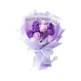thumbnail image 4 of Jabón, pétalos de rosa, ramo de flores, flores simuladas, adorno, jabón de baño, rosa falsa Violeta, 4 of 9