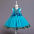 thumbnail image 2 of Vêtements pour Tout-Petites Fille Tout-Petite Enfant Fille Dentelle Sans Manches Robe de Princesse Robe de Fête Robe en Tulle Cosplay Vêtements, 2 of 9