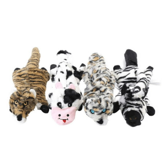 4 Pack Dog Squeaky Plush Toy For Small Medium Large Dogs No Stuffing Dog Toys