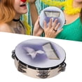 thumbnail image 4 of Tambourine, Hand-Held Tambourine, Portable Durable Double-Layer Firm For Entertainment Relax Bible And  Pattern,Pray Pattern, 4 of 8