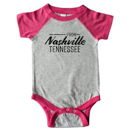 

Inktastic From Nashville Tennessee- State Capital Distressed Text Gift Baby Boy or Baby Girl Bodysuit