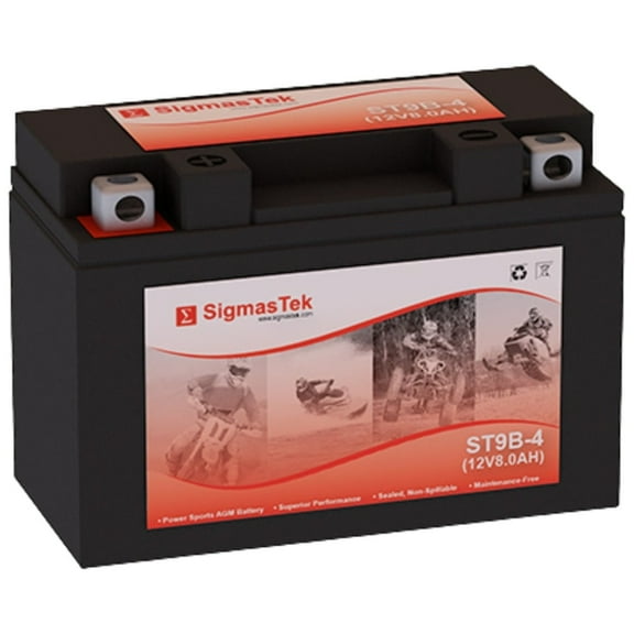 Power Max GT9B-4 SLA Battery Replacement by SigmasTek ST9B-4 12V 8AH 115 CCA Maintenance Free