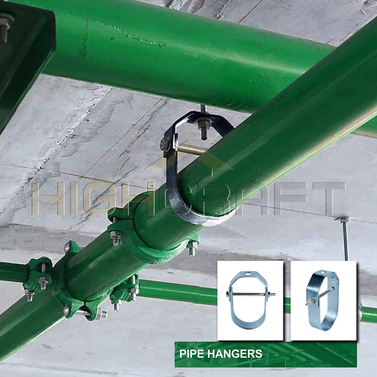 Highcraft 10" Clevis Hanger for Vertical Pipe Support Steel (5-Pk)