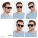 thumbnail image 4 of Gafas de Sol Cuadradas Oversize LYZOIT con Protección UV400 Negras, 4 of 6