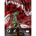 thumbnail image 7 of Christmas Snowman Cloth Napkins Set of 6 Reusable Dinner Napkins, Black Red Checked Snowflake Pine Tree Cocktail Napkin Washable Table Napkins for Wedding/Holiday Party/Baby Shower 20"x20", 7 of 7