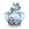 The Bradford Exchange Butterfly Floral Art Heirloom Porcelain Music Box: Whispering Wings