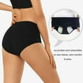thumbnail image 3 of ETAOLINE Women's Period Underwear Leak Proof Postpartum Panties Menstrual Briefs Protective Hipster，5 Packs, 3 of 5