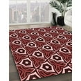 thumbnail image 3 of Ahgly Company Tapis d'Intérieur Lavable en Machine Carré Rouge Transitionnel, 8 Pieds Carré, 3 of 7