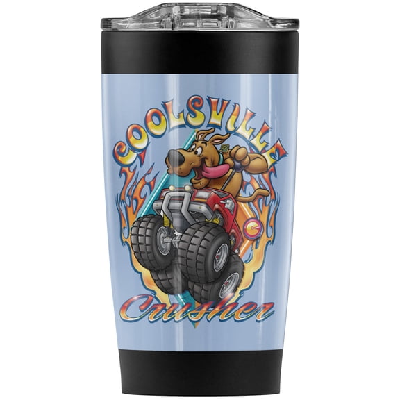 Scooby Doo Coolsville Crusher Stainless Steel Tumbler 20 oz Coffee Travel Mug/Cup, Vacuum Insulated & Double Wall with Leakproof Sliding Lid | Great for Hot Drinks and Cold Beverages