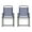 Navy, variant on Flash Furniture Set of 2 Mystic Folding Patio Sling Chairs, Outdoor Textilene Lawn Chairs with Armrests in Brown