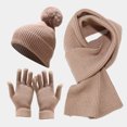 thumbnail image 1 of Hombres Mujeres Gorra Gorra de béisbol al aire libre Sombrero Guantes de mujer Conjuntos de ciclismo de punto A prueba de viento Hombres Sombrero Bufanda para adultos Punto Cálido Esquí Invierno, 1 of 4