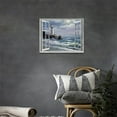 thumbnail image 2 of Lighthouse Nautical Wall Art Coastal Beach Pictures Wall Decor Ocean Canvas Prints Window Decorations Painting Framed Artwork Office Home Decor For Bathroom Bedroom Dining Living Room 16"x12", 2 of 7