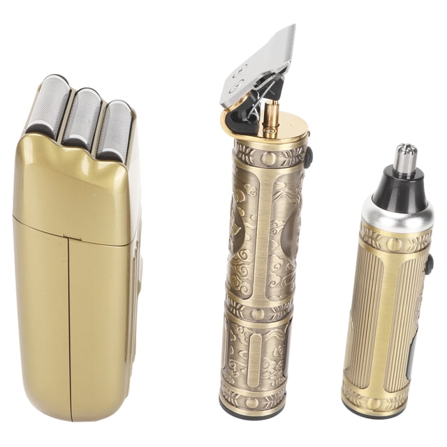 Nose Hair Clipper, Powerful LCD Display Electric Hair Trimmer Exquisite Carving Cordless For Male For Salon