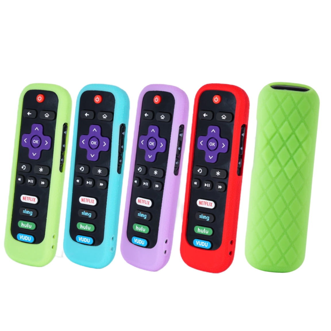 Silicone Hülle Für Roku Fernbedienung – Universal, Schützt Vor Staub & Stößen – In Rot