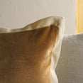 thumbnail image 4 of Safavieh Jordy 18" x 18" Modern Cotton Decorative Pillows, Camel/Natural, 4 of 4