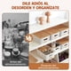 thumbnail image 2 of 6 Caja de Almacenamiento de Plástico, Cajas Organizadoras con Tapa, Con Etiqueta 15pcs, Pequeños Contenedores Apilables, para Organizar Estantes Cajones Escritorio Armario Oficina Cocina, 2 of 8