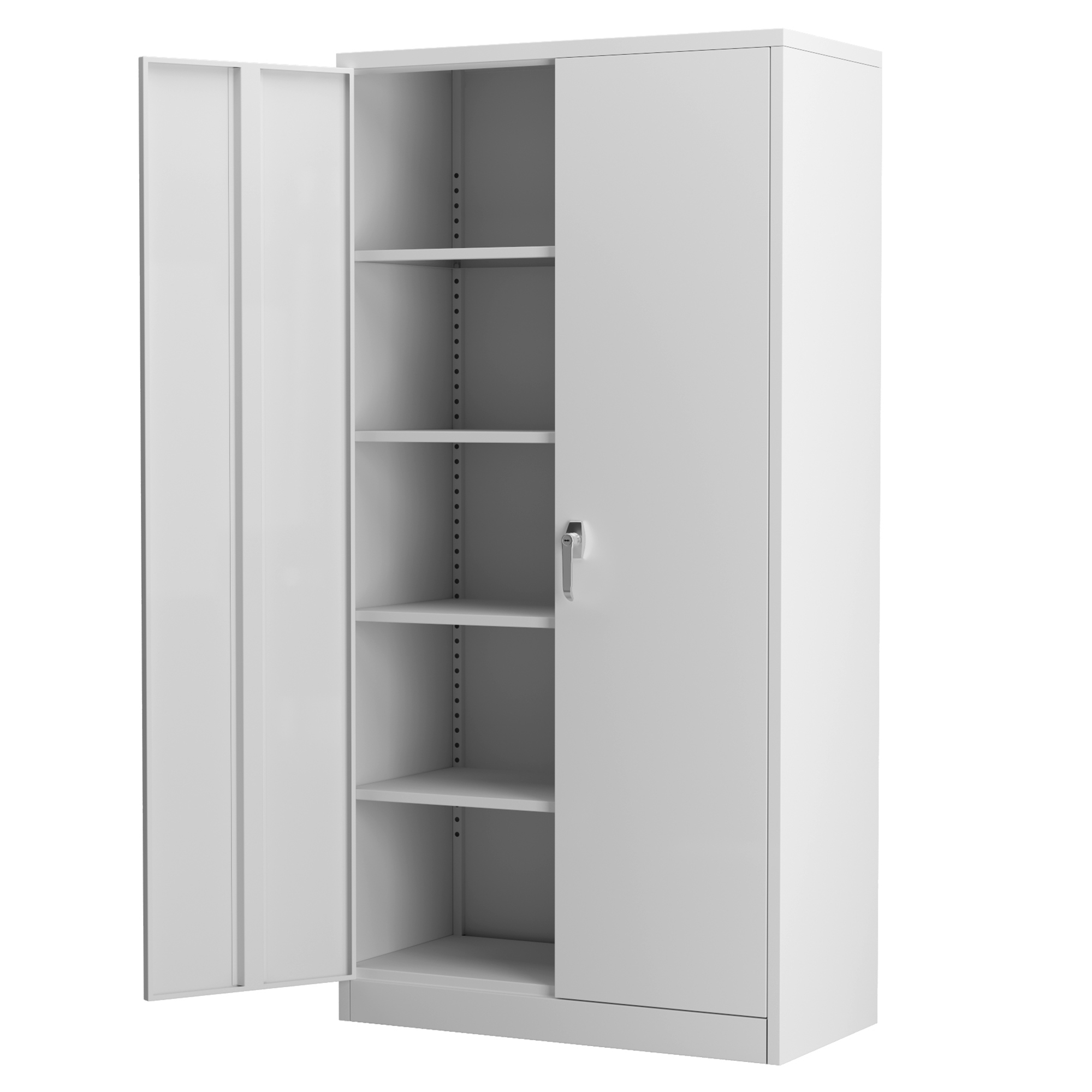 AOBABO Metal Storage With Doors, 72 Inches Lockable Steel