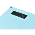 thumbnail image 3 of Spaco Desk with USB Port in Baby Blue Finish, Wooden Top Writing Desk, Desk with Gold Frame, Blue, 3 of 9