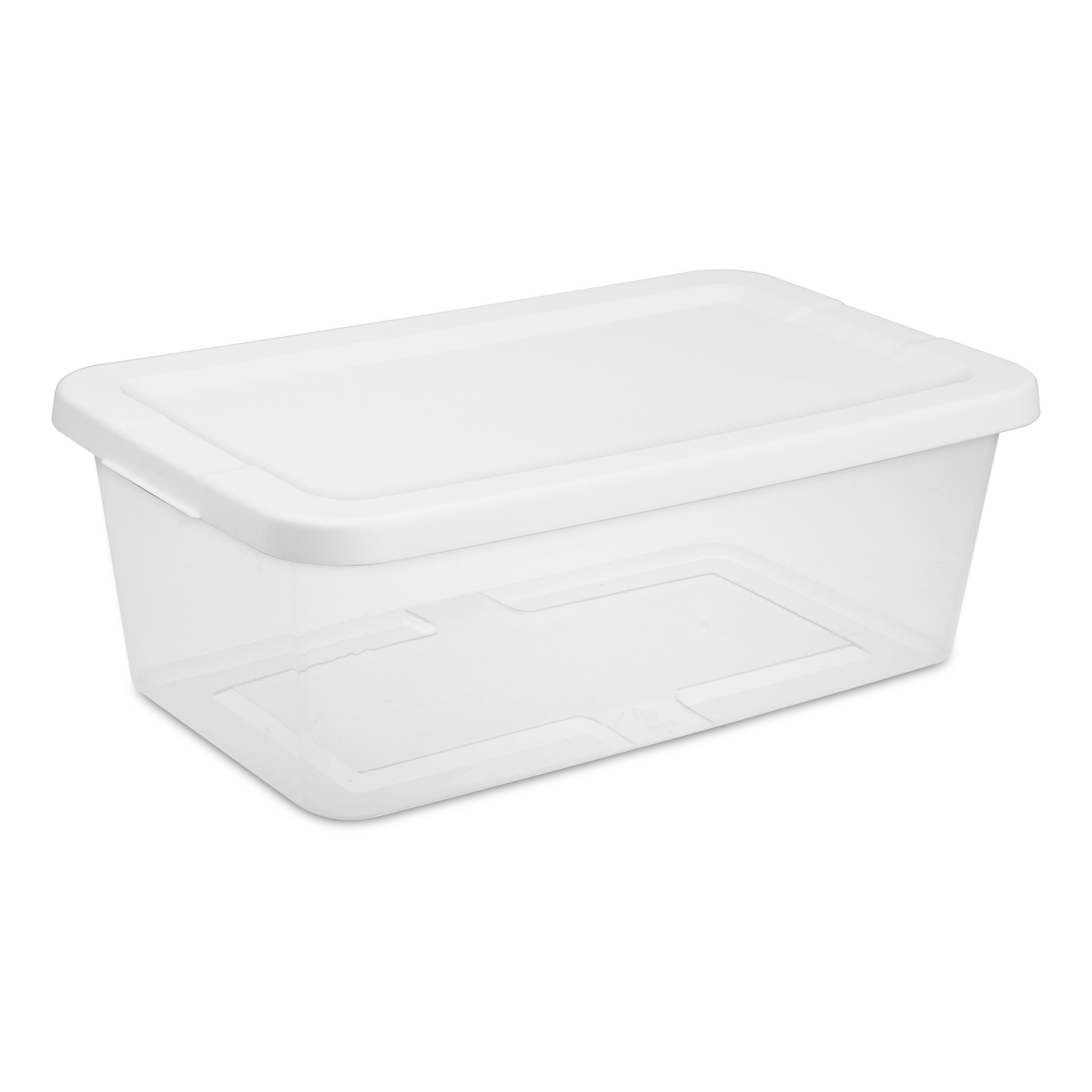 Sterilite Set of 10 6-Quart Storage Bins with Lids, Clear photo 8