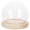 Multicolor, variant on Qumonin Clear Glass Display Case with Wooden Base Clear Glass Dome Crafts Display Covering