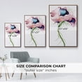 thumbnail image 4 of Paris Poppy II Framed Premium Gallery Wrapped Canvas - Ready to Hang - 27 x 41 - Walnut Floating Frame, 4 of 9