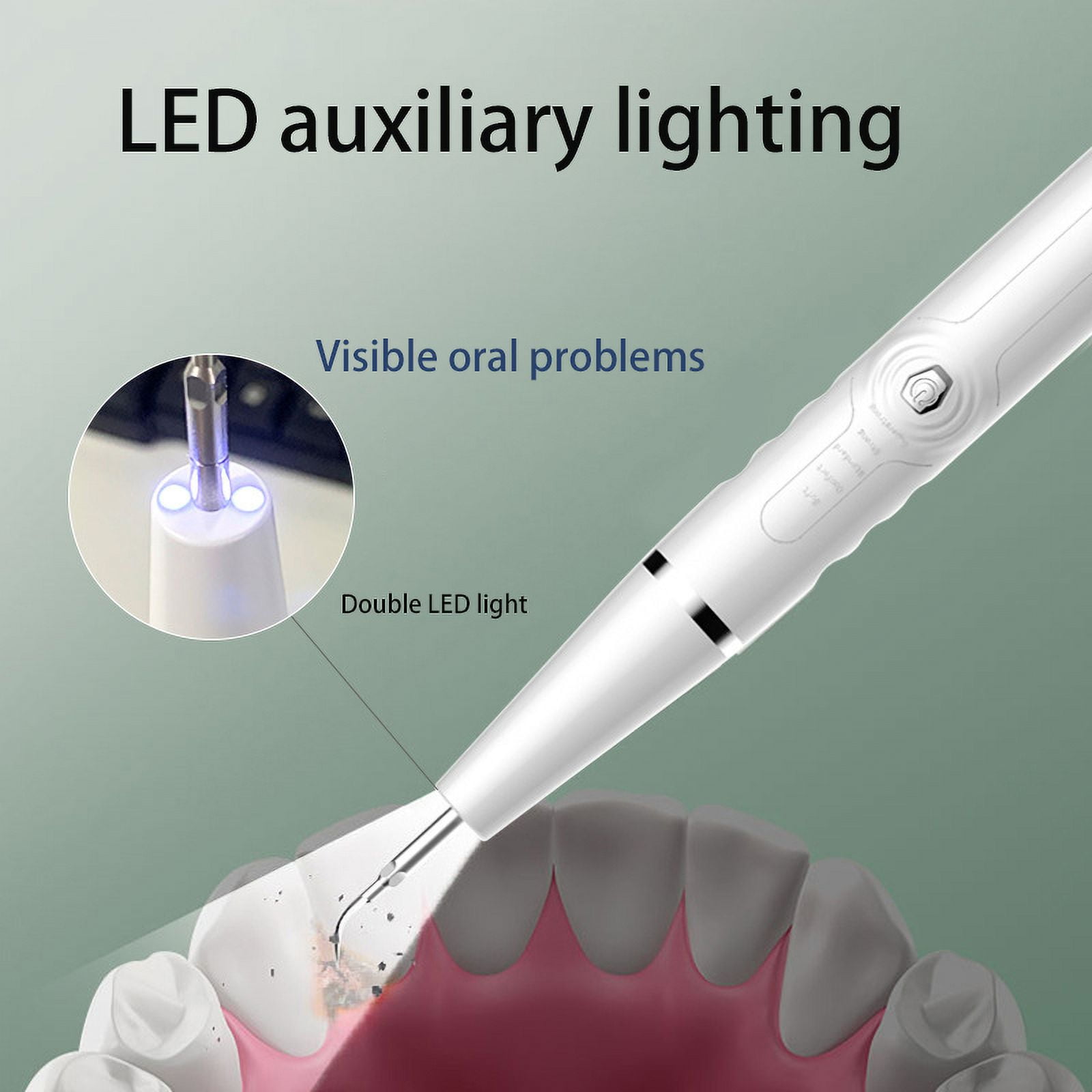 Dental Ultrasonic Tooth Cleaner Dental Plaque Remover Dental Cleaner Interdental Cleaning Dental Stone Removal Dental Whitening Tooth Care Tool