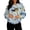 03#Light Blue, variant on Women's Cute Daisy Print Sweatshirt with Pet Pocket Crew Neck Casual Fashion Pullover