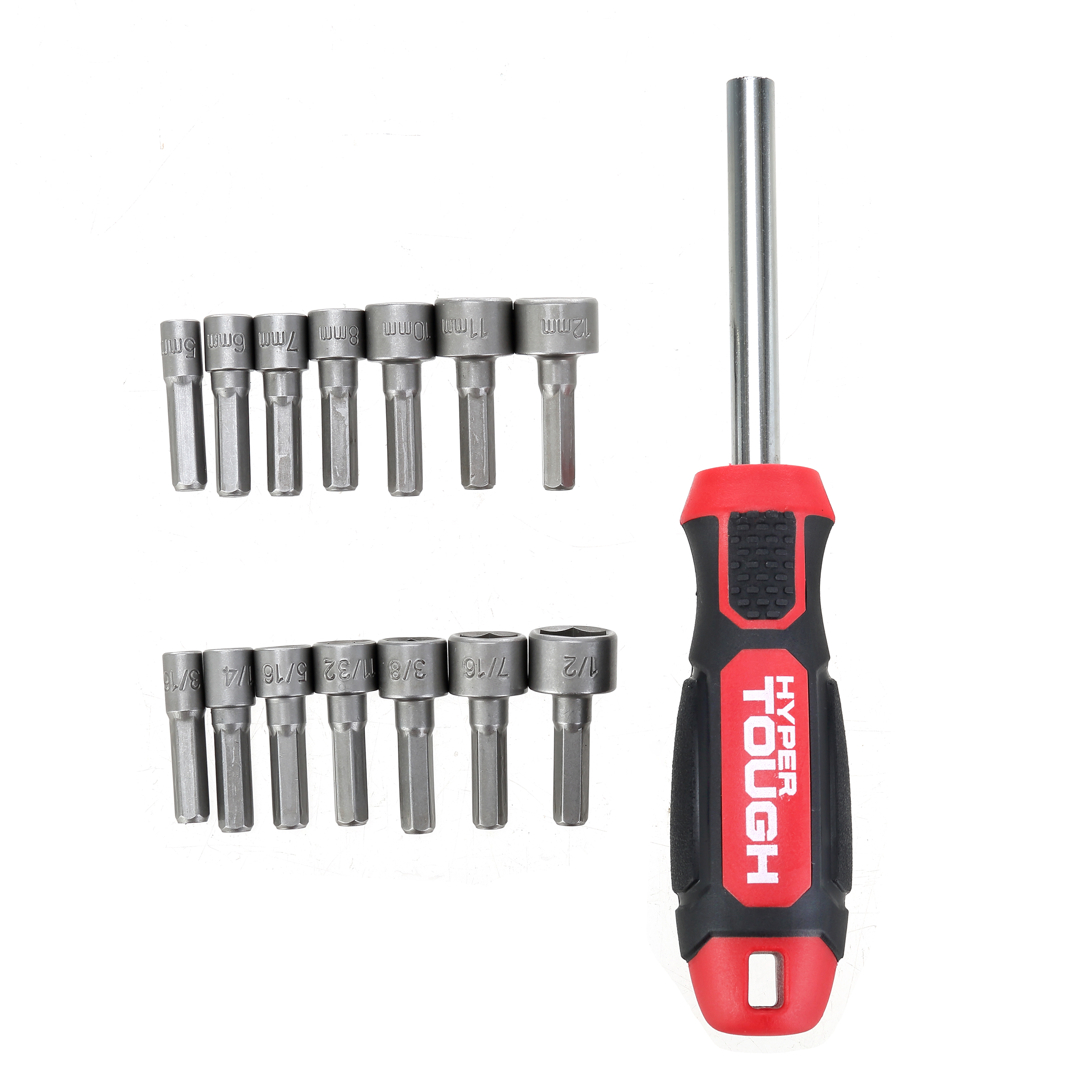 Set de 15 Piezas de Atornilladores para Tuercas de Acero Aleado Hyper Tough, 8TS0085N 3