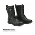 thumbnail image 2 of DREAM PAIRS Women's Ankle Boots Winter Lace up Mid Calf Military Combat Bootie, 2 of 8