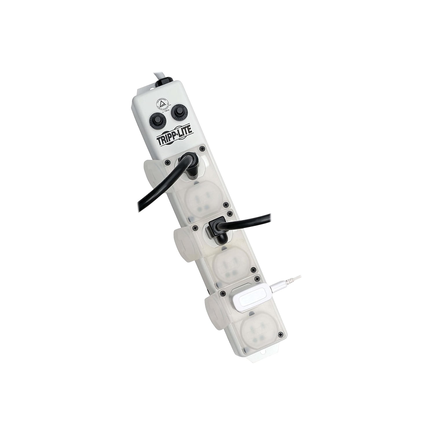 Tripp Lite Power Strip Medical 120V 6 Outlet UL1363A 15ft Right Angle Cord