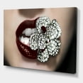 thumbnail image 4 of Detail Of Sexy Red Girl Lips 12 in x 8 in Painting Canvas Art Print, by Designart, 4 of 4