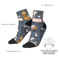 thumbnail image 6 of Pofeuu Llama and Cactus Print 30cm Socks, Adult Running Hiking Socks for Youth and Adult, 6 of 7
