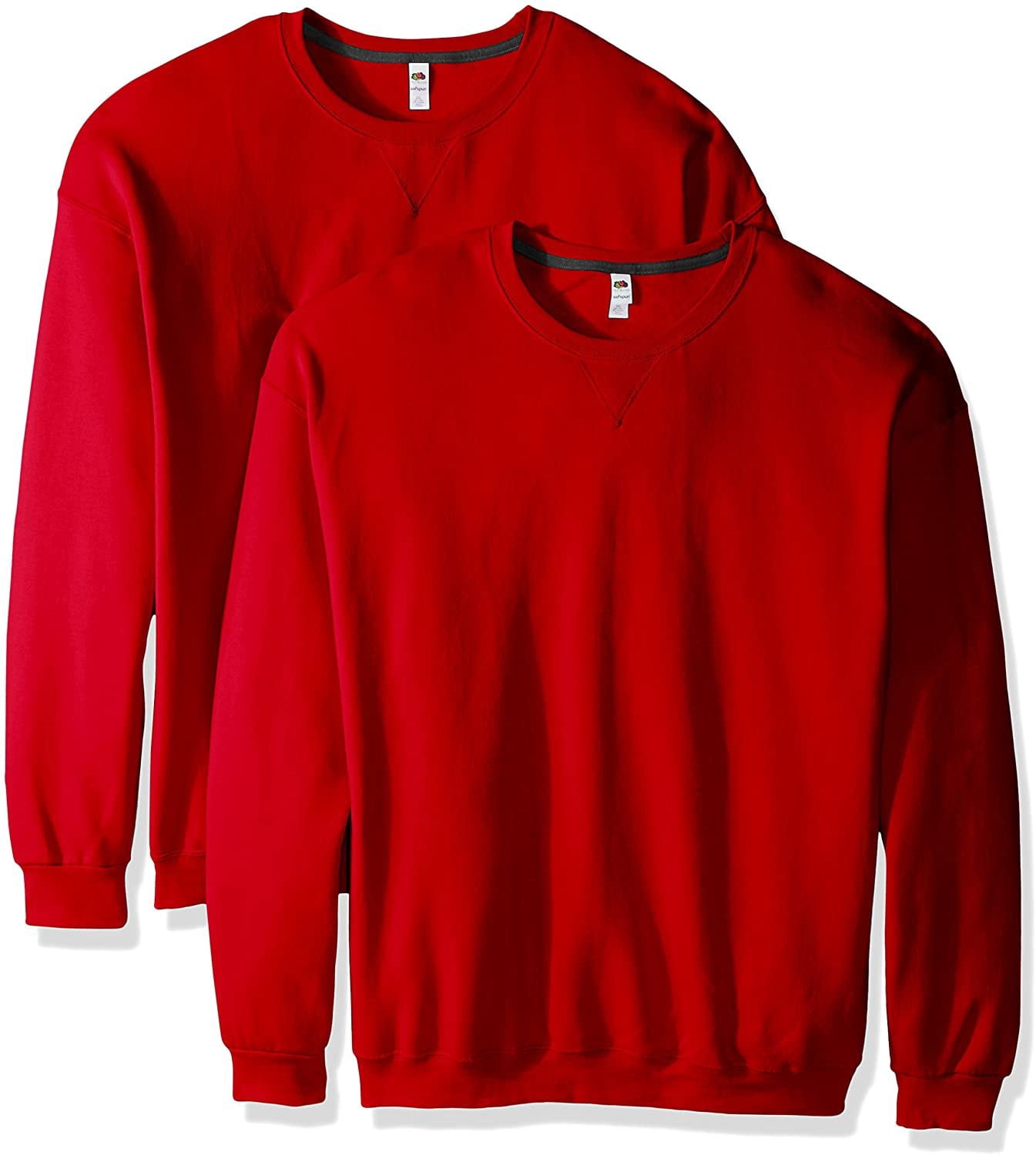 fruit of the loom red sweatshirt
