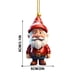thumbnail image 3 of 2D Acrylic Dwarf Christmas Tree Pendant Christmas Cute Christmas Dwarf Double Print 2D Gift Pendant, 3 of 6