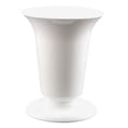 thumbnail image 1 of White Plastic Trumpet Urn Vase, 1 of 1