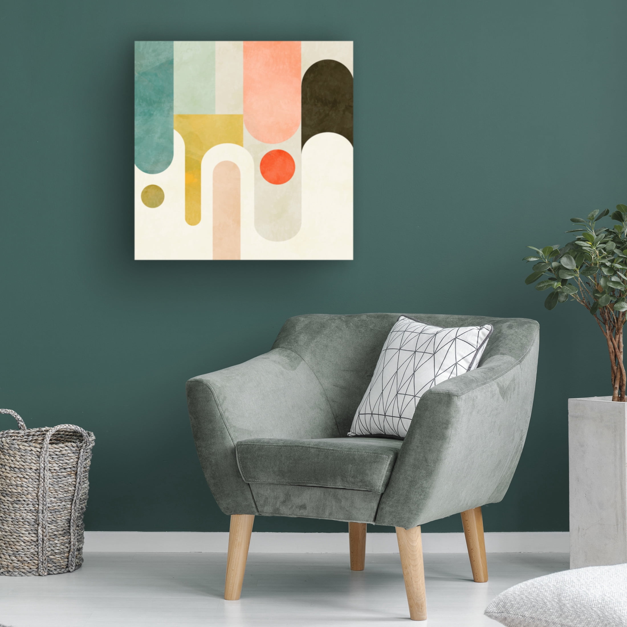Trademark Fine Art Ana Rut Bre Runde Shapes Canvas Wall Art