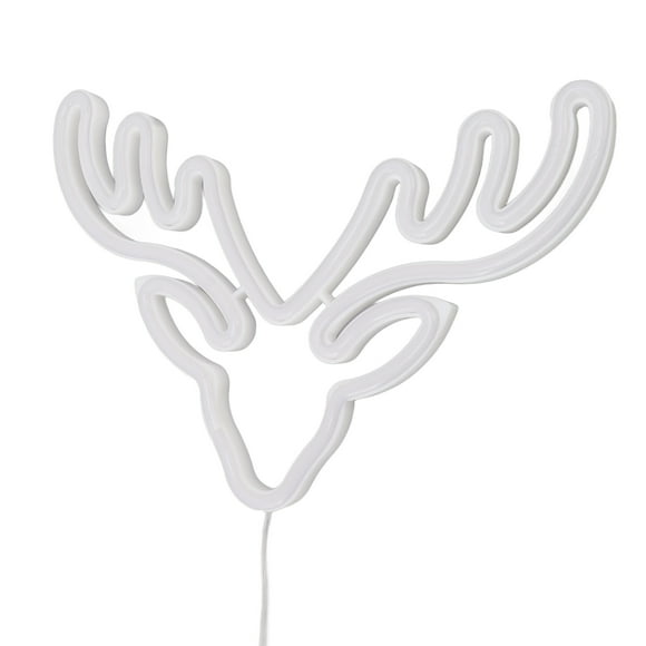 Letrero De Neón De Alce De Navidad Para Decoración De Pared, Luces De Neón Para Dormitorio, Letreros LED Con Batería O USB, Letreros De Neón LED Para Dormitorio, Habitación