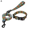 thumbnail image 2 of Flmtop Traction Rope Printing Accessories Polyester Dog Training Harness Vest Leash for Walking Black, 2 of 9