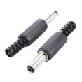 thumbnail image 2 of 20 Pcs Black 2.5mm x 5.5mm DC Power Male Plug Jack Adapter, 2 of 5